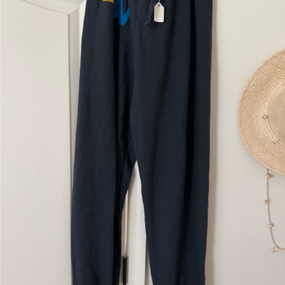 Aviator Nation Charcoal Joggers with Rainbow Detail